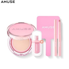 AMUSE Blooming Makeup Set 4items, Cushion#$%Tint:01 PURE-06 Seoul Girl