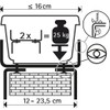 geli Thermo Plastic H-shape holder for flower box, balcony box