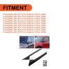 ECOTRIC 2 PCS Front A-Pillar Molding Windshield Outer Trim Compatible
