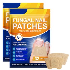 64 Pcs Parches De Cuidado Para Uñas y Pies, Parche Corrector De UñAs De Los Pies, Parche Reparador de Uñas, Fortalece las Uñas, Mejora el Color y Rest