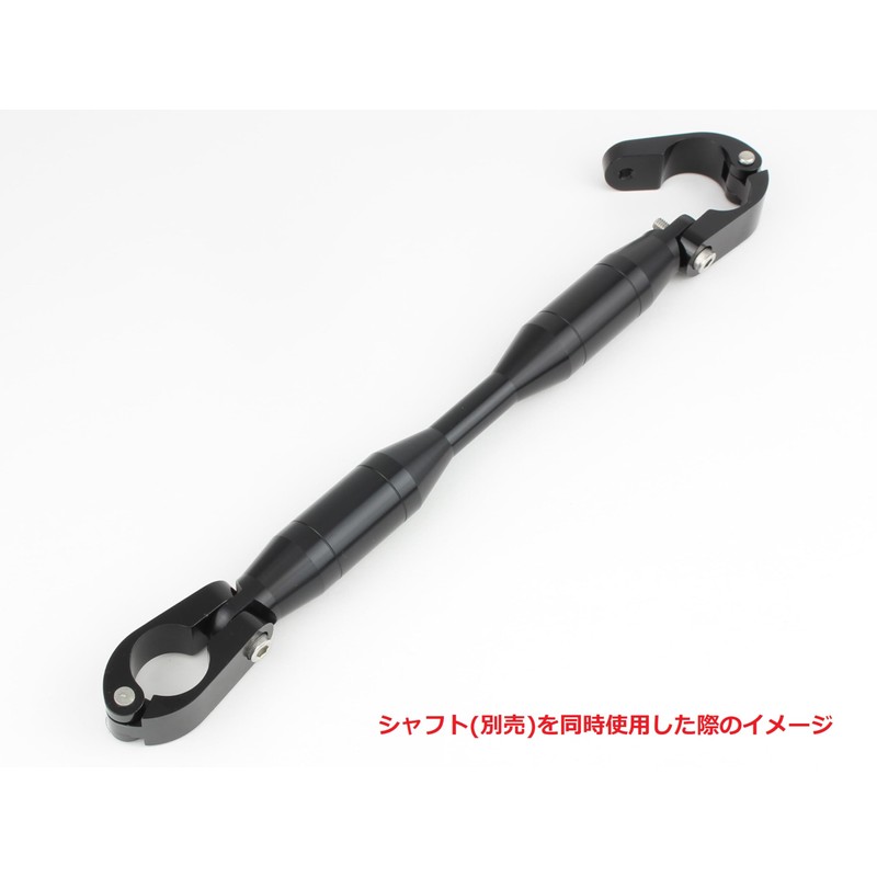 ポッシュフェイス(POSH FAITH) ポッシュ(POSH) バイク用品 バイクハンドルブレース クランプ 22.4mm ブラック クイックリリース 090167-06