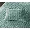 Grassix Velvet King Size Quilt - Luxury Cozy Aqua Green