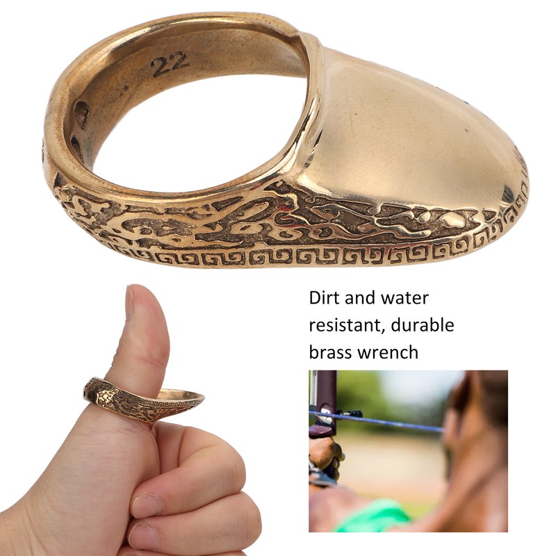 Archery Thumb Ring Universal Archery Shooting Metal Brass Finger Guard