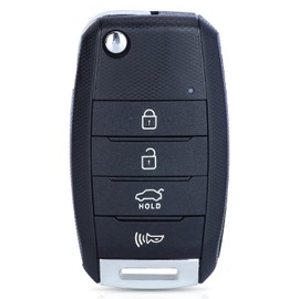 Aichiyu Key Fob for Kia Forte 2014 2015 2016 FCC ID: OSLOKA-870T Model No. OKA-870T 4 Buttons 315Mhz Replacement Flip Remote Key Fob Car Control Transmitter