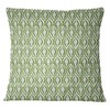 S4Sassy Ikat Print Olive Green 2 Pcs Cotton Poplin Cushion