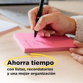 Post-it Notas Adhesivas, Color Amarillo Canario, 3.8cm x 5.1 cm, 12 pads, 100 hojas por pad