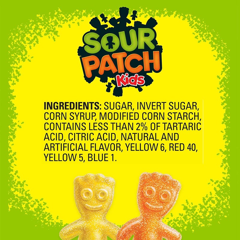 SOUR PATCH KIDS Soft & Chewy Candy, Family Size, 1