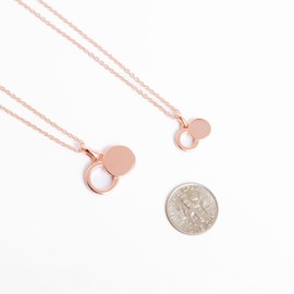ANGEL STUDIOS | The Empty Tomb Necklace | as featured in The Shift | Quality Rose Gold Plated 925 Sterling Silver | Dainty Small Pendant Necklace | Religious Christian Jewelry for Women | He Lives Necklace
