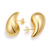 Sonateomber Tear Drop Earrings Dupes Extra Large Gold Chunky Hollow