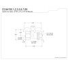 Kingston Brass CC44151X Quarter Turn Valve (1/2" FIP X 1/2"