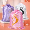6PK Satin Wig Bags with Drawstring - Silk Hair Storage