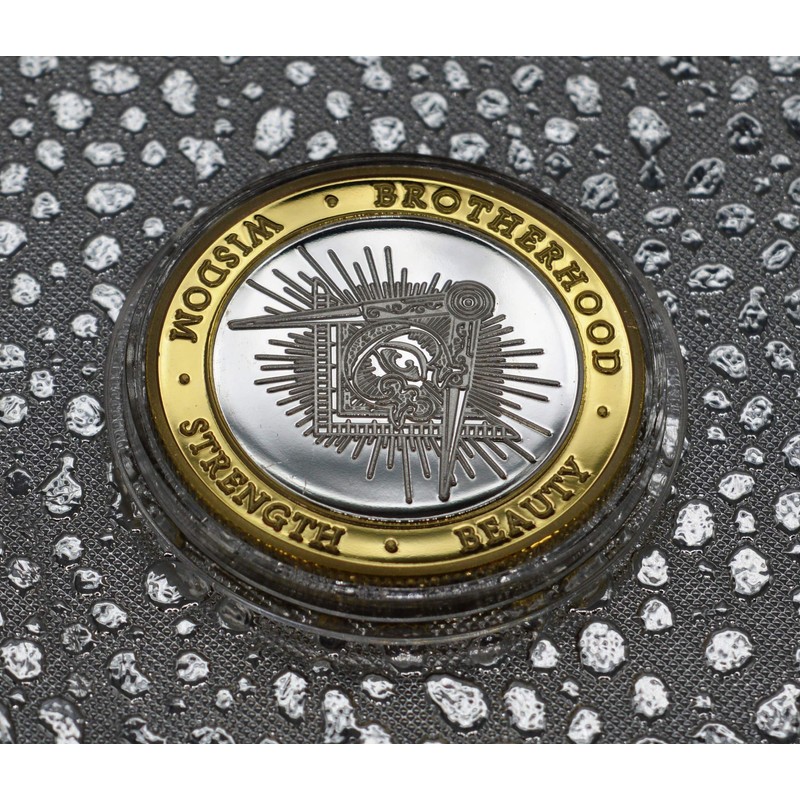 The Commemorative Coin Company FREEMASONS, MASONIC Fine Silver & 24ct