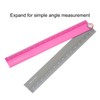 sourcing map Folding Straight Ruler, 30 cm, Metric Aluminium Alloy