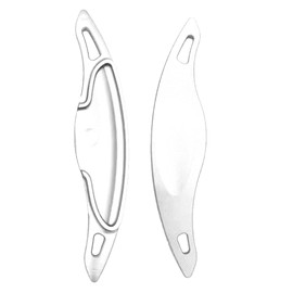 TECART 2Pcs Car Steering Wheel Shifter Paddle Extender Sticker Fit Hyundai I30N 2020 2021 2022 2023 Car Accessories Silver