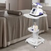 Rolling Utility Cart, 3-Tier Medical Utility Cart Mobile Workstation with