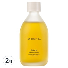 Aromatica Organic Golden Jojoba Oil, 100ml, 2 Pieces / 아로마티카 유기농 골든 호호바 오일, 100ml, 2개