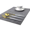 BECHEN Placemats with Coasters Set of 6, Vinyl Heat-Resistant Table