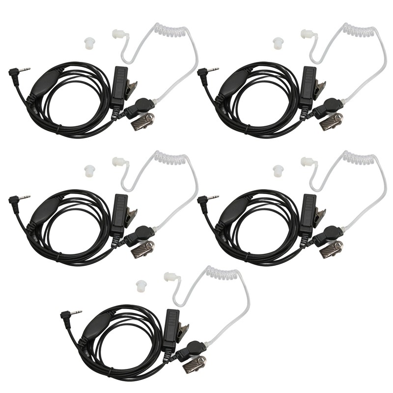 2.5mm Acoustic Tube Earpiece Single Pin PTT Button Walkie Talkie