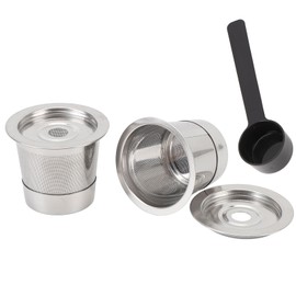 Reusable Coffee Pod for Kuerig1.0, 2 X Reusable Coffee Pods, 2 X Pod Lid, 1 X Powder Spoon