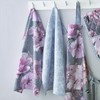 Catherine Lansfield Dramatic Floral Two Pack Tea Towels Grey