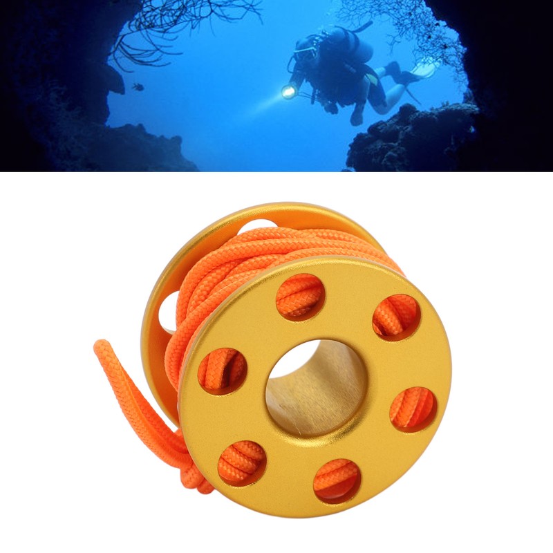 Scuba Diving Finger Reel Aluminum Alloy Mini Finger Spool Reel