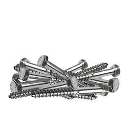 Offgridtec Hexagon Stainless Steel Wood Screws M8 DIN571 Length 50 mm Pack of 25