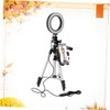 COLLBATH Dimmable Selfie Ring Light with Tripod Stand Flexible Phone