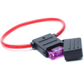 AUTUT 2 Pcs Automotive Inline MAXI Blade Fuse Holder 8 AWG 100A