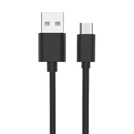 Universal Reiko Micro Portable Travel Home Charger With Built In Cable In Black