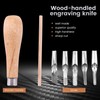 Giyofom Block Cutting Stamp Carving Tools with 5 Blades Printing