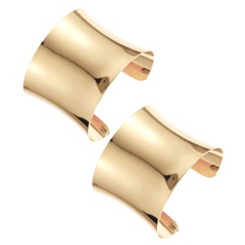 2 Pcs Cuff Bangle Bracelet for Women, Open Wide Wire Bracelets Adjustable Gold Cuff Jewelry Wrist Cuff Wrap Bracelet