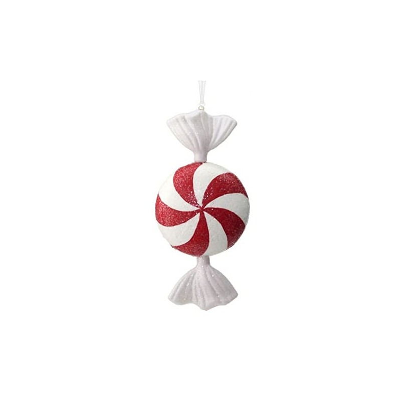 Novelty Peppermint Candy Ornament (White)