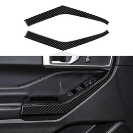 Car Carbon Fiber Decal Front Door Panel Sticker Interior Trim Cover for Ford Explorer Sport 2020 2021 2022 2023 2024 Accessories