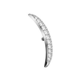 PIERCINGLINE Titanium Screw Attachment with Male Thread 0.9 mm Crystal Moon Piercing Attachment Replacement Choice of Colours, Titanium