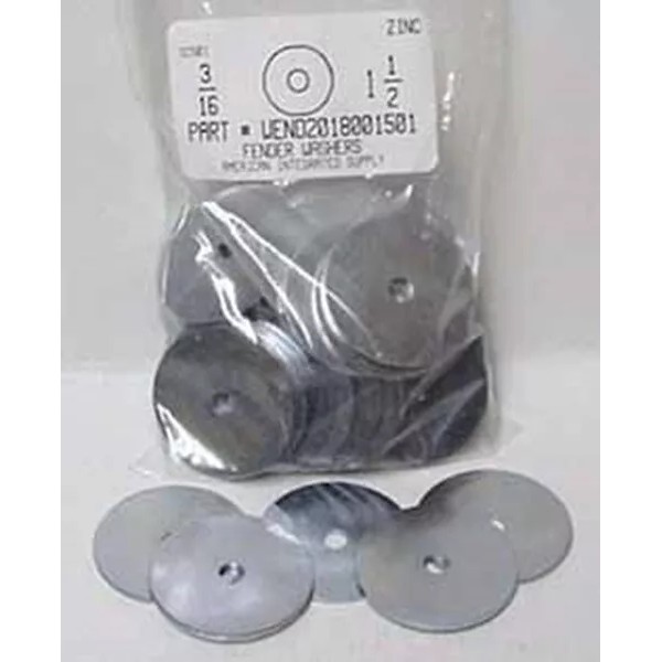 AMERICANINTEGRATEDSUPPLY.COM 3/16x1-1/2 Fender Washers Steel Zinc Plated (25)