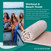 Oceanfoam Beach Towel – Lightweight, Absorbent, Quick-Drying, Sand-Resistant, Non-Slip –