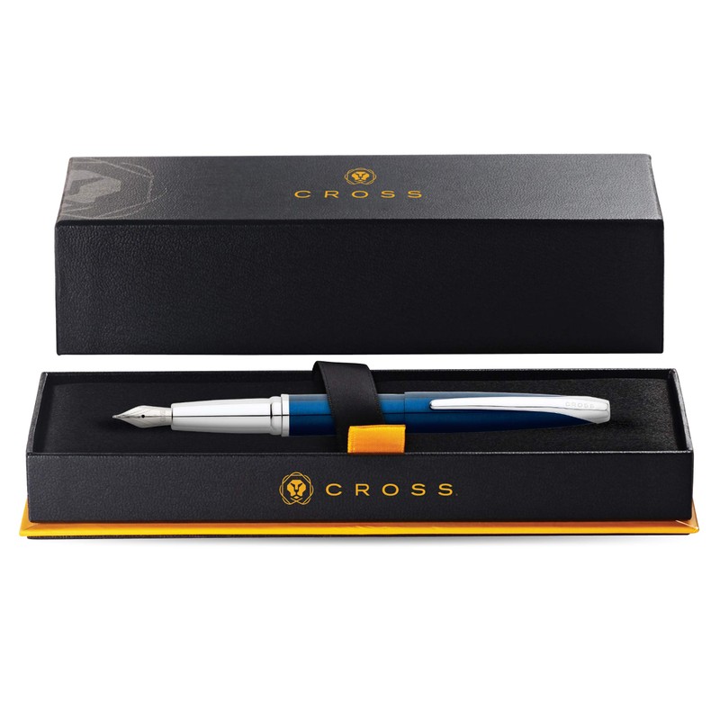 CROSS ATX Fine Nib Fountain Pen - Translucent Blue