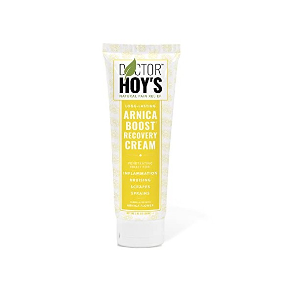 Doctor Hoy's Natural Arnica Boost Recovery Cream, Bruise and Muscle Pain Relief Cream, Topical Homeopathic Formula with Arnica Montana for Rapid Bruise Relief