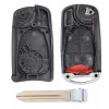 KEYECU New Flip Remote Key Modified Case Shell fob 3+1