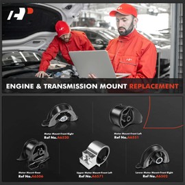 A-Premium Engine Motor and Transmission Mount Kit Compatible with Acura Integra 1994-2001 L4 1.8L, 5-PC Set, Replace# 50820SR3003, 50820ST7003