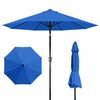 PatioKingdom Auto-Tilt 9FT Patio Umbrella Outdoor with 8 Sturdy Fiberglass