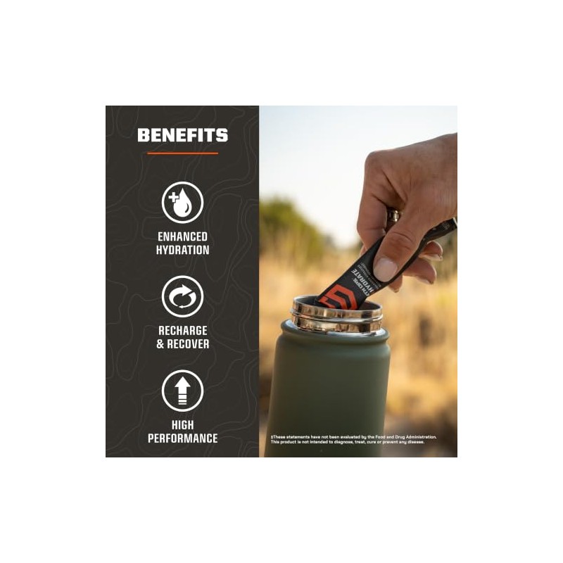 MTN OPS Bebida en polvo Hydrate Electrolytes, 20 sobres individuales