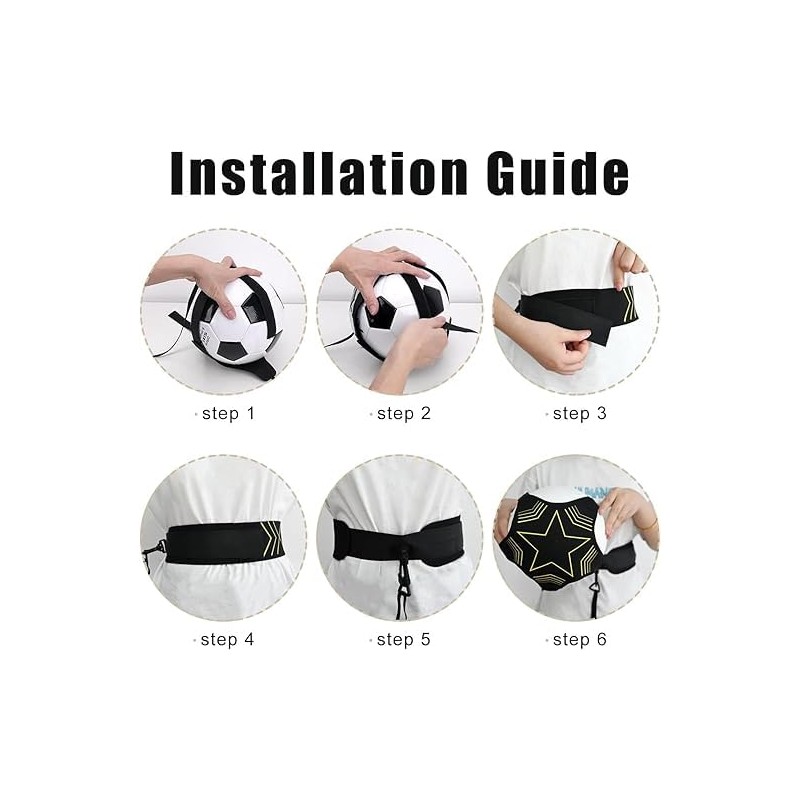 1Pcs Soccer Training Belt,Adjustable Soccer Trainer Belt，Soccer Kick Train Equipment