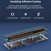 Tangxi 2Pcs M.2 SSD Heatsink, 2280 M.2 NVMe SSD Graphene