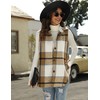 UANEO Womens Fall Flannel Plaid Vest Button Down Sleeveless Shirt