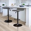 Adjustable Swivel Bar Stools Set of 2, Modern PU Leather