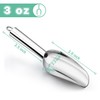 LIANYU Mini Ice Scoop Set of 4, 3 Ounce Stainless