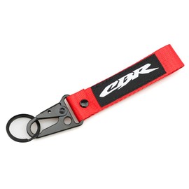 XIDAODIT Motorcycle Nylon lanyard keychain For All CBR Models CBR650R CBR600RR CBR1000RR CBR11100XX CBR 250 300 500 650F 1100 (Red)