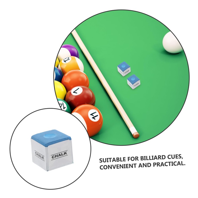 BIUDECO Professional Billiard Cue Chalk Cubes 12 Pieces for Pool