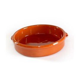Terrissaires - Cazuela Brown Traditional Clay Bowl - 23 cm Diameter
